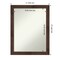 Amanti Art Non-Beveled Wall Mirror, Wildwood Brown Narrow Frame